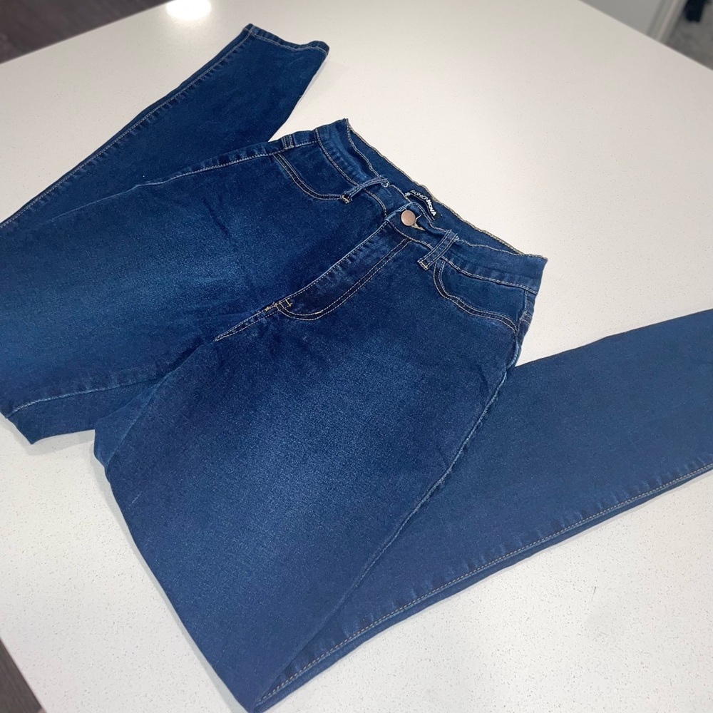 Dark Blue High Waisted Fashion Nova Jeans